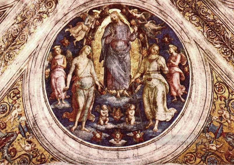 Le Christ dans sa gloire Glorieuse Pietro Perugino Peintures à l'huile